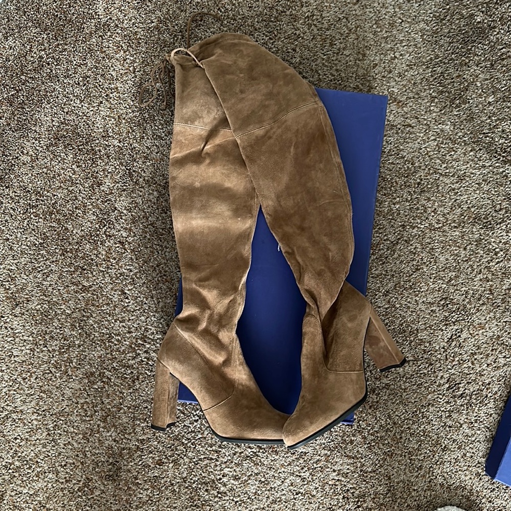 Stuart Weitzman Hiline Hazelnut Tall Boot - image 1